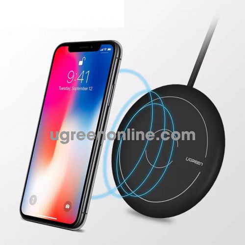 Ugreen 50418 10W Black Wireless Charger Mat Sạc Không Dây Cd171 10050418