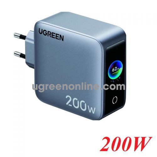 Ugreen 65622 200W 4C1A Four Port 4Ports Gan Pd Desktop Fast Charging Us/Eu Plug Standard Charger For Phone Pc And Mac X775 10065622