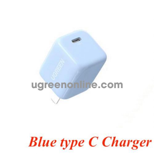 Ugreen 60899 20W Light Blue qc4.0 pd3.0 USB type C Fast Charger US foldable plug CD249 10060899