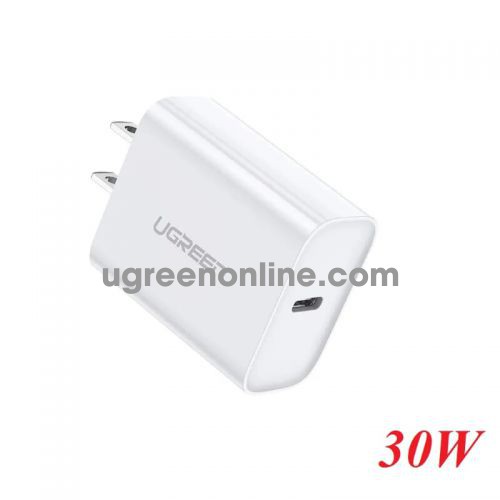 Ugreen 70149 White 30W Power Delivery USB C Fast Charger CD127 10070149