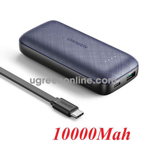 Ugreen 80749 10000mAh 18W Blue Mini Power Bank USB-A + USB type C PB178 10080749