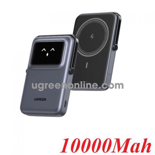 Ugreen 45328 10000mah 20w max qpaipro uno magnetic wireless power bank mobile power battery 10k capacity 7.5w for ios purple pb572 10045328