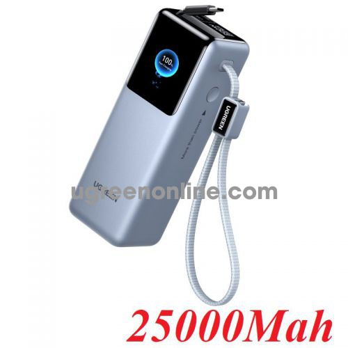 Ugreen 75702 25000mah 200w chuẩn 3c certified for airplane 1c1a and tích hợp thêm 2 cáp co rút và màn hình lcd thông minh pin dự phòng energypai pro power bank pb728 10075702