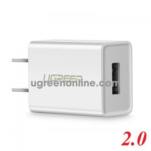 Ugreen 50714 White USB 2.0 Charging Adapter 5V-1A CD112 10050714