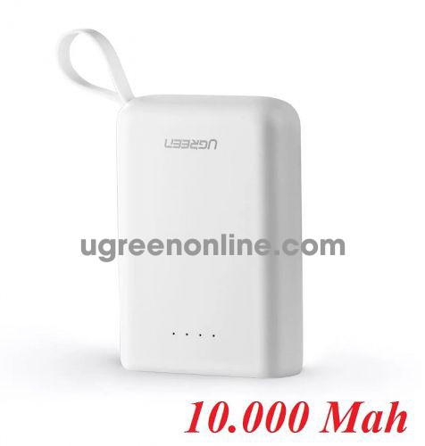 Ugreen 60197 White Mini Power Bank Dual USB-A + Type C 10000Mah PB133 10060197