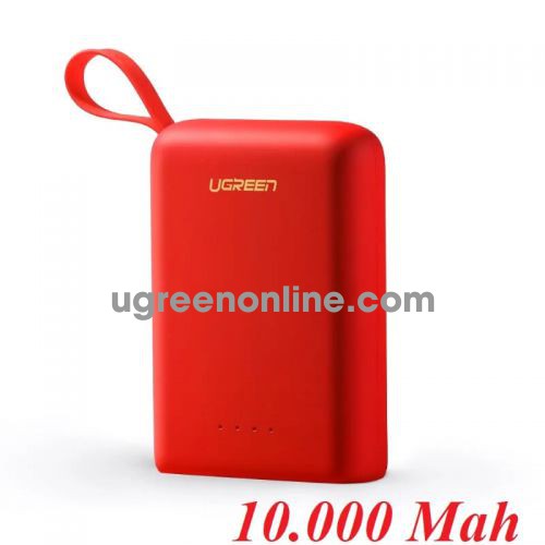 Ugreen 60198 Red Mini Power Bank Dual USB-A + Type C 10000Mah PB133 10060198