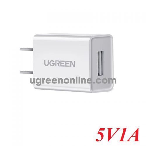 Ugreen 45306 5V1A USB A Charger for iPhone Xiaomi Samsung Bluetooth white CD112 10045306