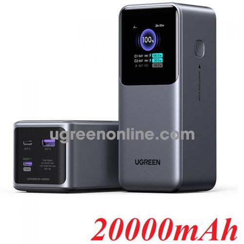 Ugreen 35524 20000mAh 2c1a 130W max air plane flight approve Fast Charging Power Bank Multiple protection ug27374 35524b PB721 10035524
