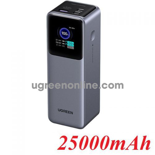 Ugreen 35525 25000mAh 200W 2c1a Fast Charging Power Bank multi Over charge Protection Electromagnetic field 65w max input ug27182 35525B PB722 10035525