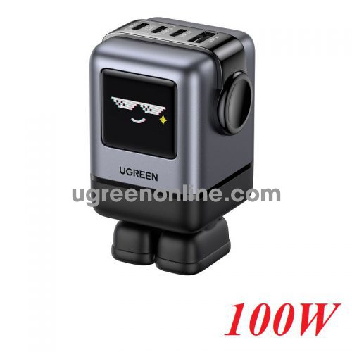 Ugreen 45514 100W 3c1a With LCD Uno 4-Port GaN Fast Charger US plug 4 ports ug29093 45514B X688 10045514