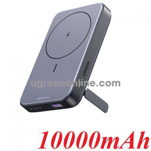 Ugreen 15086 10000mAh 18w max 1c1a Magnetic Wireless Power Bank Space Gray LY support only 7.5w MagSafe iphone PB206 10015086