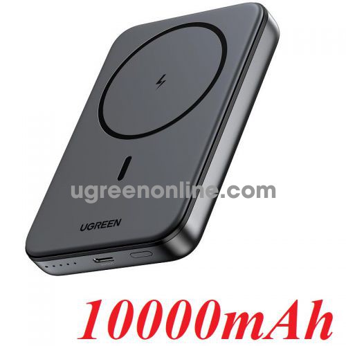 Ugreen 25919 10000mAh 20w max Magnetic Wireless Power Bank Space Gray color support 7.5w MagSafe Iphone only PB561 10025919