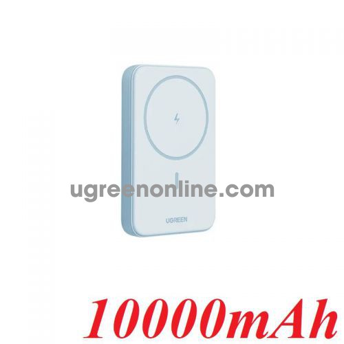 Ugreen 35279 10000mAh 20w max Magnetic Wireless Power Bank Blue color support 7.5w MagSafe Iphone only PB561 10035279