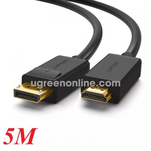 Ugreen 10204 5m DP male to HDMI male cable cáp DP101 10010204