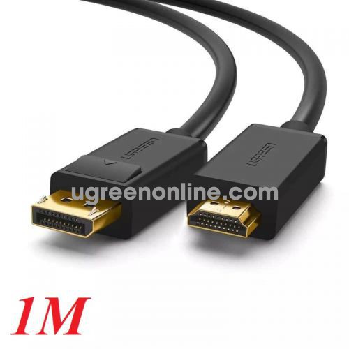 Ugreen 10238 1m DP male to HDMI male cable cáp DP101 10010238