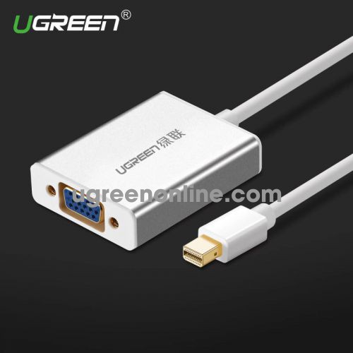 Ugreen 10403 Mini DP to VGA converter đầu chuyển đổi Aluminum Withoutaudio MD107 10010403