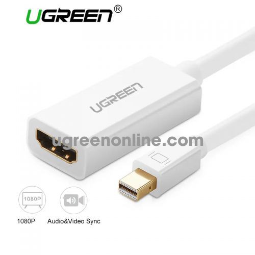 Ugreen 10460 Mini dp to HDMI female converter đầu chuyển đổi cable cáp Support 1920*1080 60 MD112 10010460