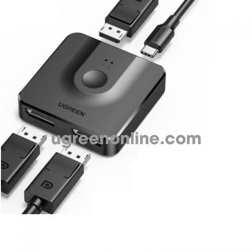 Ugreen 60622 1.2 DisplayPort dp Bi - directional 2 in 1 out Switch and 1 in 2 out one by one only splitter CM430 10060622