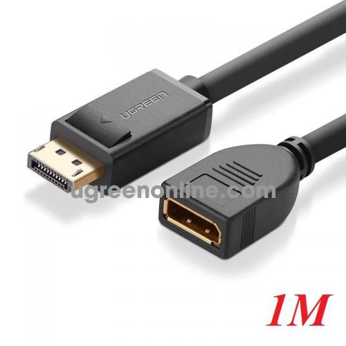 Ugreen 10226 1M Black Displayport Male to Female Extension Cable DP104 10010226