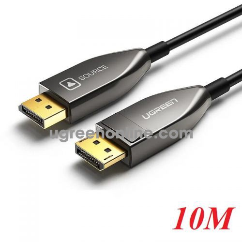 Ugreen 60270 10M Displayport 1.4 Cable 8K 60Hz Fiber Optic DP to DP 1.4 Cable with Zinc Alloy Shell Support Resolution 4K@144Hz ED027 10060270