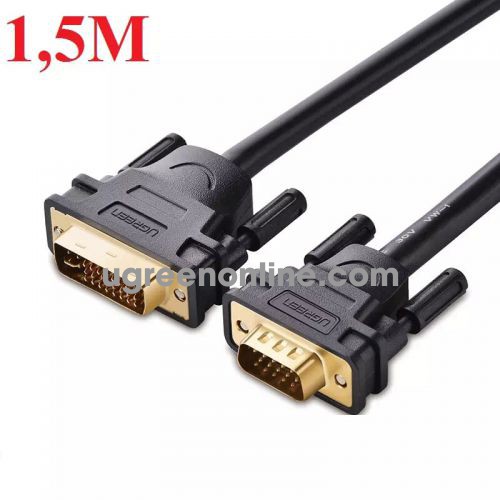 Ugreen 11617 Cáp chuyển đổi DVI 24+5 dương sang VGA dương dài 1.5m DVI24+5 male to VGA male cable DV102 10011617