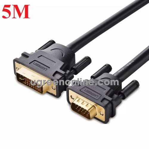 Ugreen 11678 Cáp chuyển đổi DVI 24+5 dương sang VGA dương dài 5m DVI24+5 male to VGA male cable DV102 10011678