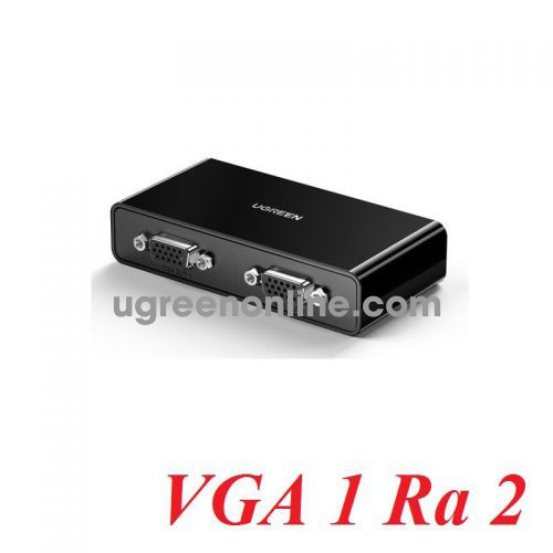 Ugreen 80190 1080P@60Hz Black Vga Splitter One Input Two Output with Power Cord CM339 10080190