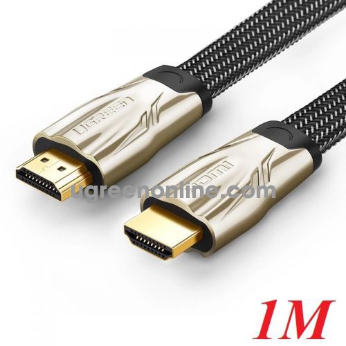 Ugreen 10250 1M Hdmi Flat Cable Hd102 Metal Connector Nylon Braid 1.4V Full Copper 19+1 Hd102 10010250