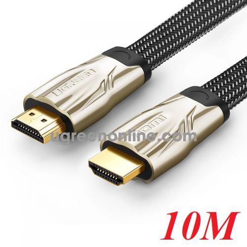 Ugreen 10256 10M Hdmi Flat Cable Hd102 Metal Connector Nylon Braid 1.4V Full Copper 19+1 Hd102 10010256