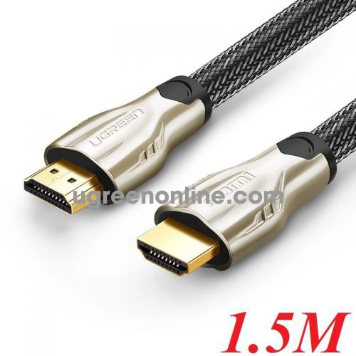 Ugreen 11190 1.5M Hdmi Cable Hd102 Metal Connector Nylon Braid 1.4V Full Copper 19+1 Hd102 10011190