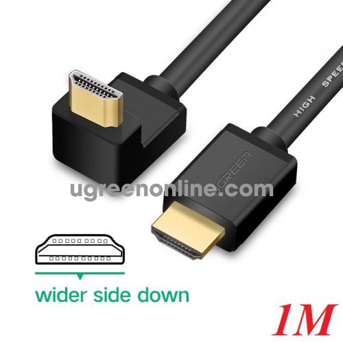 Ugreen 10120 1M Hdmi Right Angle Cable Hd103 1.4 Straight To Up Hd103 10010120