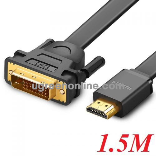 Ugreen 30105 1.5M Hdmi To Dvi Flat Cable Hd106 10030105