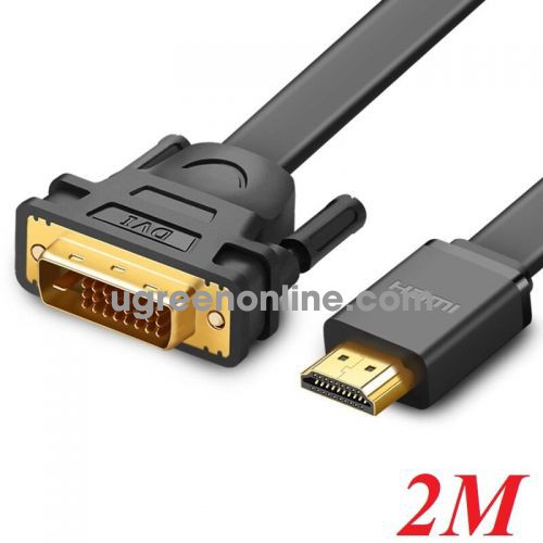 Ugreen 30106 2M Hdmi To Dvi Flat Cable Hd106 10030106