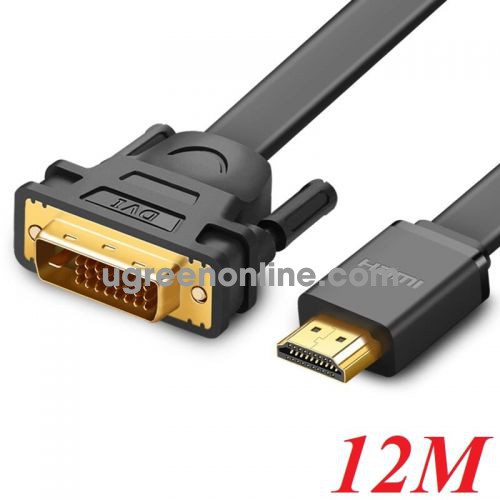 Ugreen 30141 12M Hdmi To Dvi Flat Cable Hd106 10030141