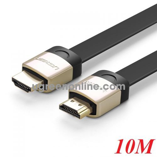 Ugreen 10265 10M Hdmi Flat Cable Hd123 Metal Connectors 1.4 Full Copper 19+1 Hd123 10010265