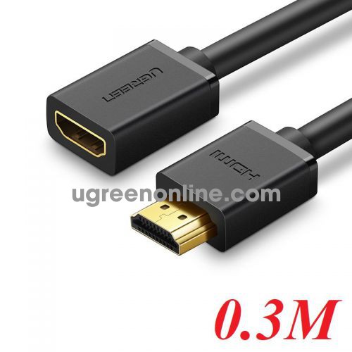 Ugreen 10139 0.3M Hdmi Extension Cable 1.4V Full Copper 19+1 30cm Hd107 10010139