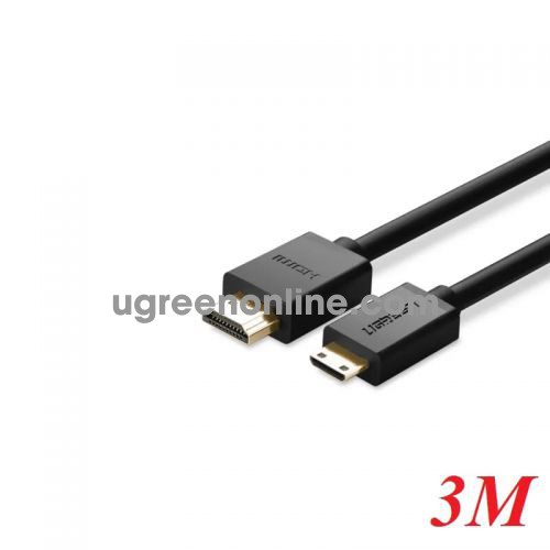 Ugreen 11163 3m mini hdmi to hdmi cable 24k gold plating 11163 10011163