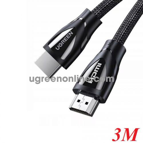 Ugreen 80404 3M 2.1 8K 60Hz 48Gbps 4k 120 hz black HDMI A M - M Cable with Braided HD140 10080404