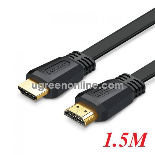 Ugreen 50819 1.5M Hdmi 2.0 Flat Cable Màu Đen Black Ed015 10050819