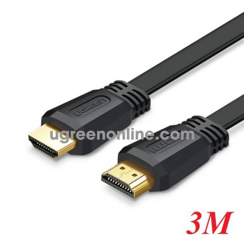 Ugreen 50820 3M Hdmi 2.0 Flat Cable Màu Đen Black Ed015 10050820