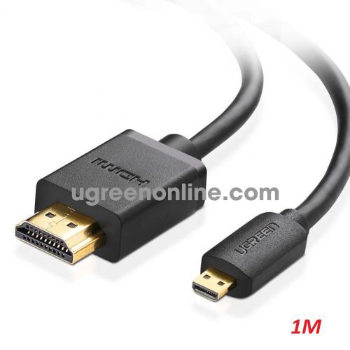 Ugreen 40506 1m Black 4K 60Hz Micro HDMI to HDMI Cable HD127 10040506