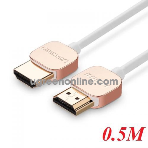 Ugreen 10473 0.5M Hdmi Cable Ultra Slim Version 2.0 19+1 HD117 10010473