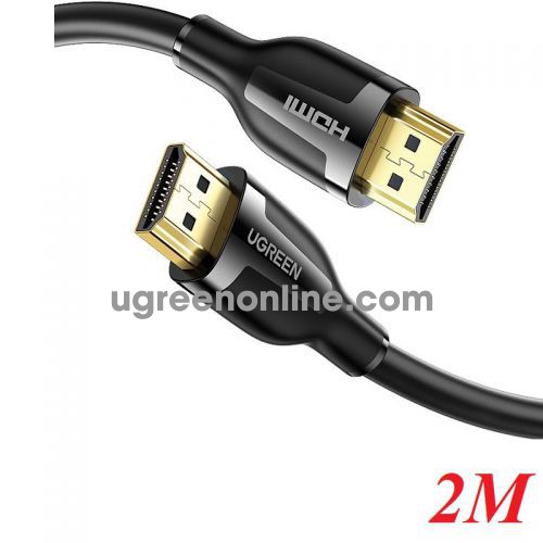 Ugreen 35174 2m 4k60hz v2.0 HDMI Cáp tín hiệu chuẩn 2.0 hỗ trợ phân giải 4K 4k@60hz màu Đen ED030 10035174