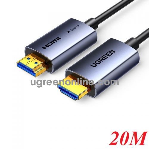 Ugreen 45505 20m 4k60hz v2.0 HDMI Fiber Cable sợi quang AOC 2.0 4K@60Hz HD178 10045505