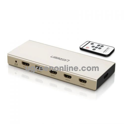 Ugreen 40370 Hdmi 5*1 Switch With 3.5Mm + Spdif Zinc Alloy Mm129 10040370