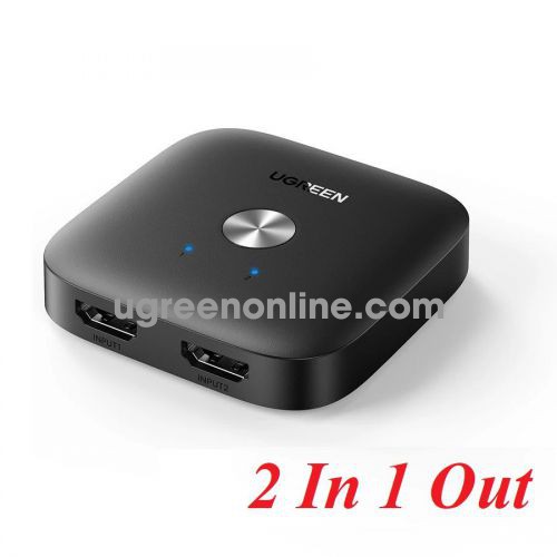 Ugreen 80126 2 In 1 Out 4K 60HZ black HDMI Switcher CM333 10080126