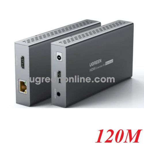 Ugreen 10939 4k 60hz Hdmi 120M Combo 2.0 Extender Over A Single Cat5E-6 With Ir Control Transmitter*1 + Receiver*1 CM411 10010939
