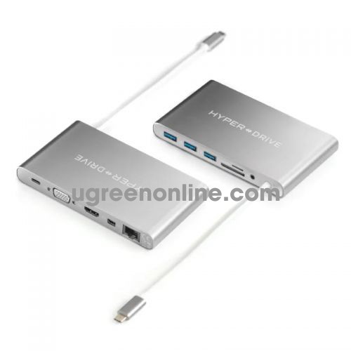 HYPER 96927 GN30-GREY Cổng chuyển HyperDrive USB-C Ultimate Hub10096927