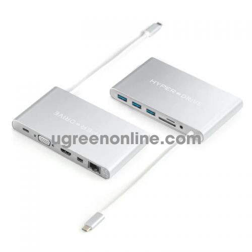 HYPER 97668 GN30-SILVER Cổng chuyển HyperDrive USB-C Ultimate HuB10097668