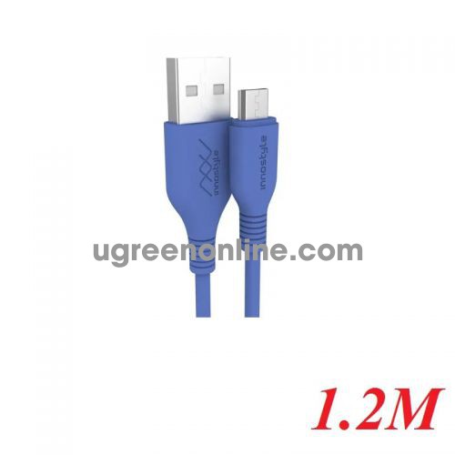 INNOSTYLE J_IAB120_tLBL 1.2M 10W Màu Xanh dương Cobalt Cáp Innostyle Jazzy Usb A To Micro Usb 97703 10097703